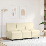 Unité de Sofa Modulaire Sans Accoudoirs Crème 55 x 74 x 82 cm