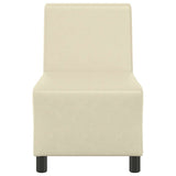 Unité de Sofa Modulaire Sans Accoudoirs Crème 55 x 74 x 82 cm