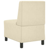 Unité de Sofa Modulaire Sans Accoudoirs Crème 55 x 74 x 82 cm