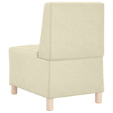 Unité de Sofa Modulaire Sans Accoudoirs Crème 55 x 74 x 82 cm
