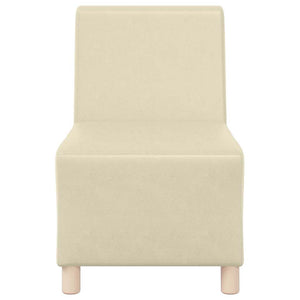 Unité de Sofa Modulaire Sans Accoudoirs Crème 55 x 74 x 82 cm