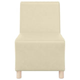 Unité de Sofa Modulaire Sans Accoudoirs Crème 55 x 74 x 82 cm