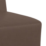 Canapé modulaire sans accoudoirs Marron 55 cm Similicuir