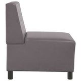 Unité de Sofa Modulaire Sans Accoudoirs Gris 55 x 74 x 82 cm
