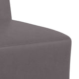 Unité de Sofa Modulaire Sans Accoudoirs Gris 55 x 74 x 82 cm