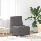 Unité de Sofa Modulaire Sans Accoudoirs Gris 55 x 74 x 82 cm