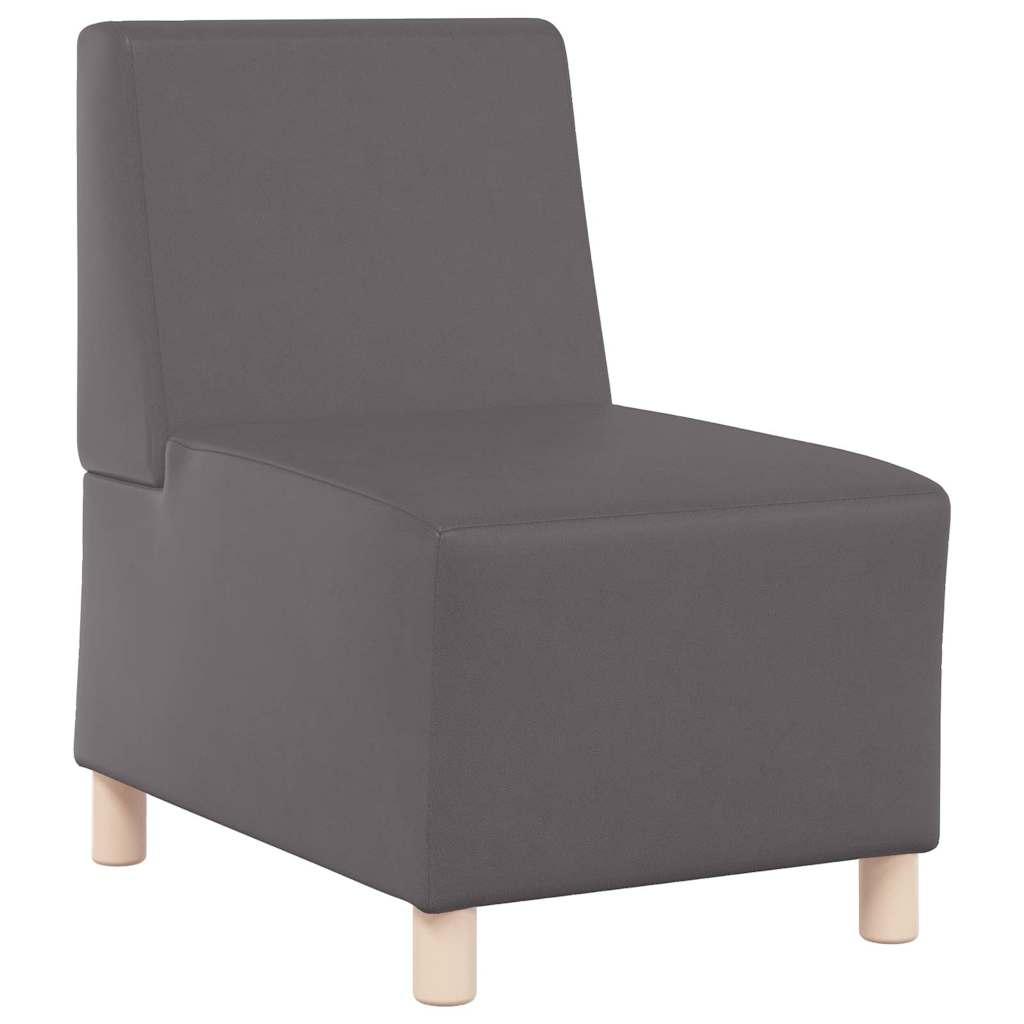 Unité de Sofa Modulaire Sans Accoudoirs Gris 55 x 74 x 82 cm