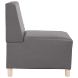 Unité de Sofa Modulaire Sans Accoudoirs Gris 55 x 74 x 82 cm