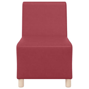Unité de Sofa Modulaire Sans Accoudoirs Bordeaux