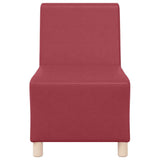 Unité de Sofa Modulaire Sans Accoudoirs Bordeaux