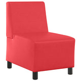 Unité de Sofa Modulaire Sans Accoudoirs Rouge 55 x 74 x 82 cm