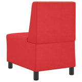 Unité de Sofa Modulaire Sans Accoudoirs Rouge 55 x 74 x 82 cm