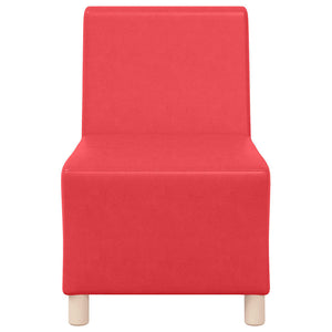 Unité de Sofa Modulaire Sans Accoudoirs Rouge 55 x 74 x 82 cm