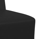 Unité de Sofa Modulaire Sans Accoudoirs Noir 55 x 74 x 82 cm