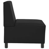 Unité de Sofa Modulaire Sans Accoudoirs Noir 55 x 74 x 82 cm