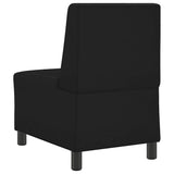 Unité de Sofa Modulaire Sans Accoudoirs Noir 55 x 74 x 82 cm