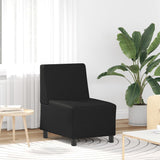 Unité de Sofa Modulaire Sans Accoudoirs Noir 55 x 74 x 82 cm