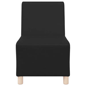 Unité de Sofa Modulaire Sans Accoudoirs Noir 55 x 74 x 82 cm