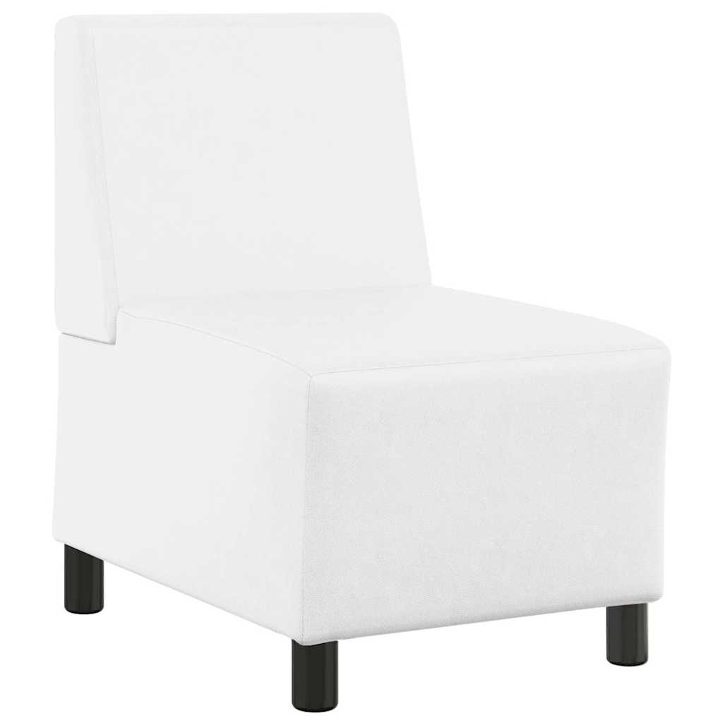 Unité de Sofa Modulaire Sans Accoudoirs Blanc 55 x 74 x 82 cm