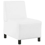 Unité de Sofa Modulaire Sans Accoudoirs Blanc 55 x 74 x 82 cm