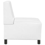 Unité de Sofa Modulaire Sans Accoudoirs Blanc 55 x 74 x 82 cm