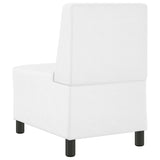 Unité de Sofa Modulaire Sans Accoudoirs Blanc 55 x 74 x 82 cm