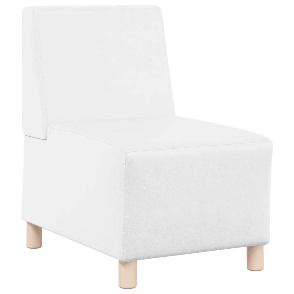 Unité de Sofa Modulaire Sans Accoudoirs Blanc 55 x 74 x 82 cm