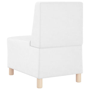 Unité de Sofa Modulaire Sans Accoudoirs Blanc 55 x 74 x 82 cm