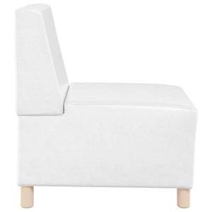 Unité de Sofa Modulaire Sans Accoudoirs Blanc 55 x 74 x 82 cm