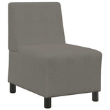 Unité de Sofa Modulaire Sans Accoudoirs Gris clair