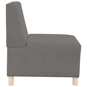 Unité de Sofa Modulaire Sans Accoudoirs Gris clair