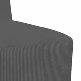 Unité de Sofa Modulaire Sans Accoudoirs Gris foncé