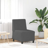 Unité de Sofa Modulaire Sans Accoudoirs Gris foncé