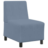 Unité de Sofa Modulaire Sans Accoudoirs Bleu 55 x 74 x 82 cm