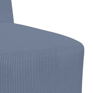 Unité de Sofa Modulaire Sans Accoudoirs Bleu 55 x 74 x 82 cm