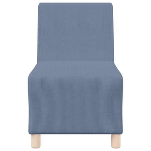 Unité de Sofa Modulaire Sans Accoudoirs Bleu 55 x 74 x 82 cm