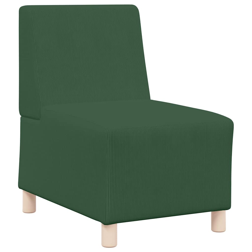 Unité de Sofa Modulaire Sans Accoudoirs Vert Jungle