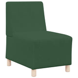 Unité de Sofa Modulaire Sans Accoudoirs Vert Jungle