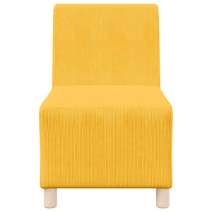 Unité de Sofa Modulaire Sans Accoudoirs Jaune clair