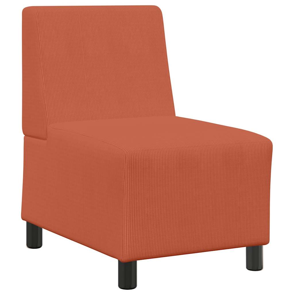 Unité de Sofa Modulaire Sans Accoudoirs Orange 55 x 74 x 82 cm