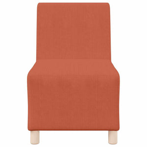 Unité de Sofa Modulaire Sans Accoudoirs Orange 55 x 74 x 82 cm