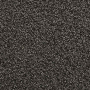 Canapé modulaire sans accoudoirs Gris foncé 55 cm Tissu bouclé aspect laine