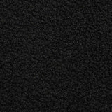 Canapé modulaire sans accoudoirs Noir 55 cm Tissu bouclé aspect laine