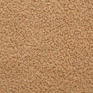 Canapé modulaire sans accoudoirs beige 55 cm Tissu imitation laine bouclée