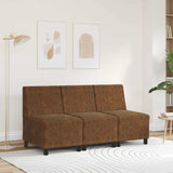 Unité de Sofa Modulaire Sans Accoudoirs Marron 55 x 74 x 82 cm