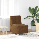 Unité de Sofa Modulaire Sans Accoudoirs Marron 55 x 74 x 82 cm