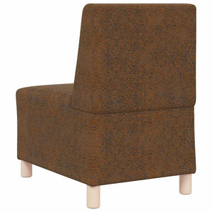 Unité de Sofa Modulaire Sans Accoudoirs Marron 55 x 74 x 82 cm