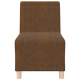 Unité de Sofa Modulaire Sans Accoudoirs Marron 55 x 74 x 82 cm