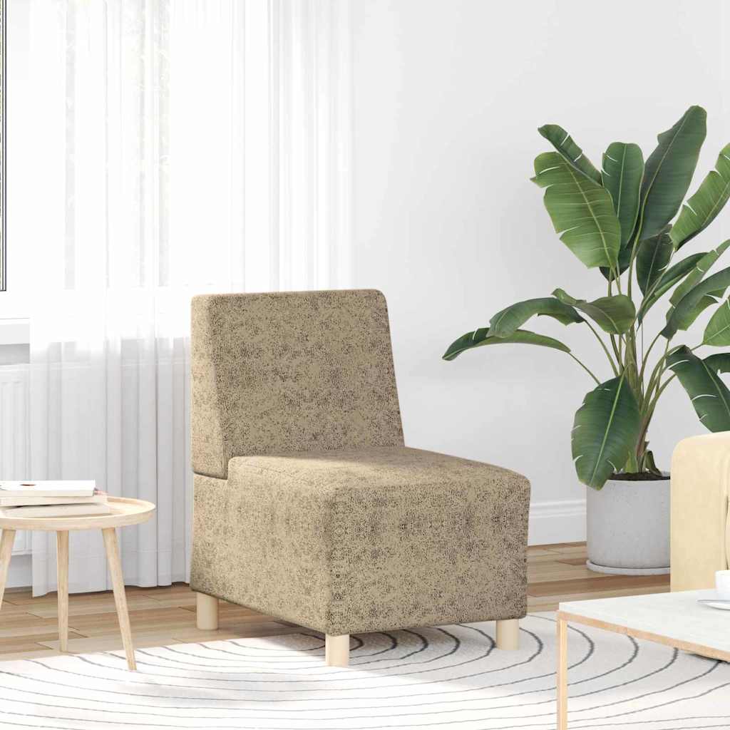 Unité de Sofa Modulaire Sans Accoudoirs Gris clair