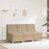 Unité de Sofa Modulaire Sans Accoudoirs Gris clair